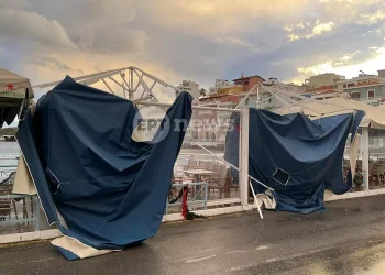 Άγιος Νικόλαος Κρήτης: Ριπές 10 μποφόρ σάρωσαν την πόλη – Ζημιές και σε ελαιόδεντρα