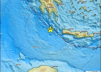 Σεισμός τα ξημερώματα της Πέμπτης δυτικά της Κρήτης.