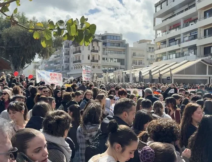 Τραγωδία Τεμπών: «Δικαίωση για τους 57 νεκρούς» στο Ηράκλειο της Κρήτης