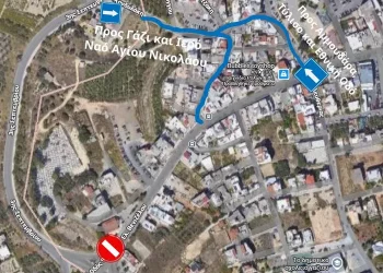 Νέες κυκλοφοριακές ρυθμίσεις στο Γάζι λόγω των εργασιών ανάπλασης