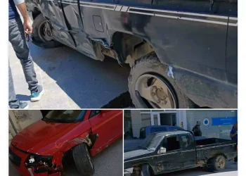 Τρελή πορεία Ι.Χ. στο κέντρο του Τυμπακίου – Τράκαρε τρία σταθμευμένα αυτοκίνητα