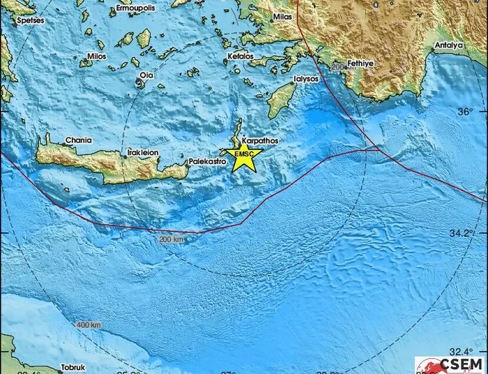 Ισχυρός σεισμός 4,4 Ρίχτερ στα Δωδεκάνησα – Αισθητός στο Ηράκλειο
