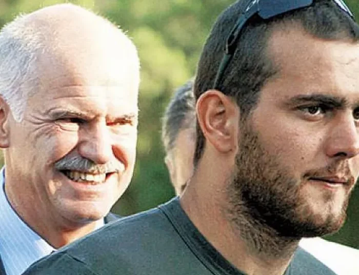 O γιος του Γιώργου Παπανδρέου,  Ανδρέας, υποψήφιος βουλευτής στον νομό Ηρακλείου.