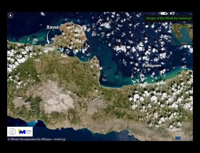 Θαλάσσιοι σχηματισμοί από φερτές ύλες μετά την κακοκαιρία στην Κρήτη
