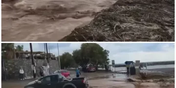 Προβλήματα από την κακοκαιρία στις Γούβες: Χείμαρροι έγιναν «ένα» με τη θάλασσα – Παρασύρθηκαν οχήματα [Βίντεο]
