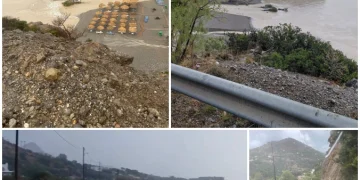 Ιεράπετρα: εγκλωβίστηκαν 20 άνθρωποι – Ποτάμια λάσπης οι δρόμοι- Κλειστός ο δρόμος προς Σητεία