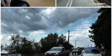 Στη θάλασσα τμήμα του οδικού δικτύου προς Σητεία – 23 απεγκλωβίστηκαν από τα οχήματά τους